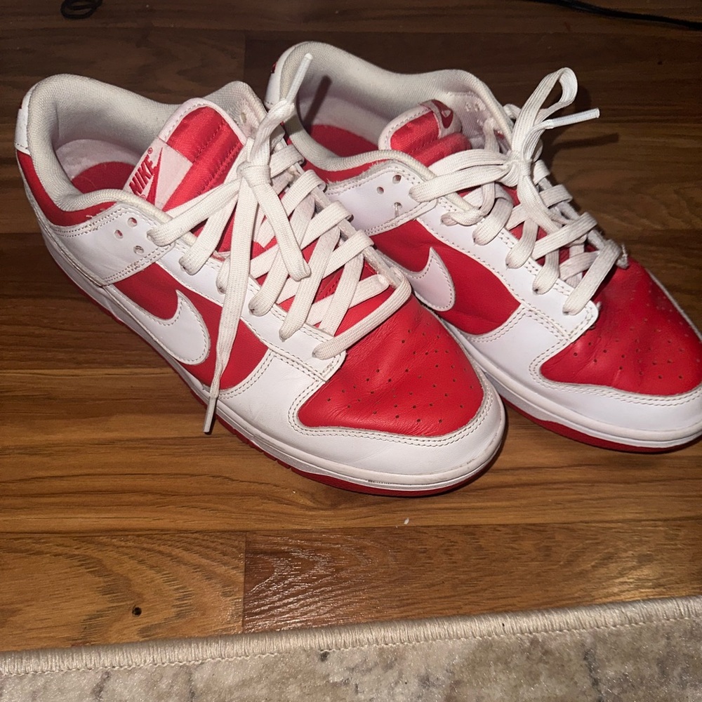 Nike Dunks Red and White